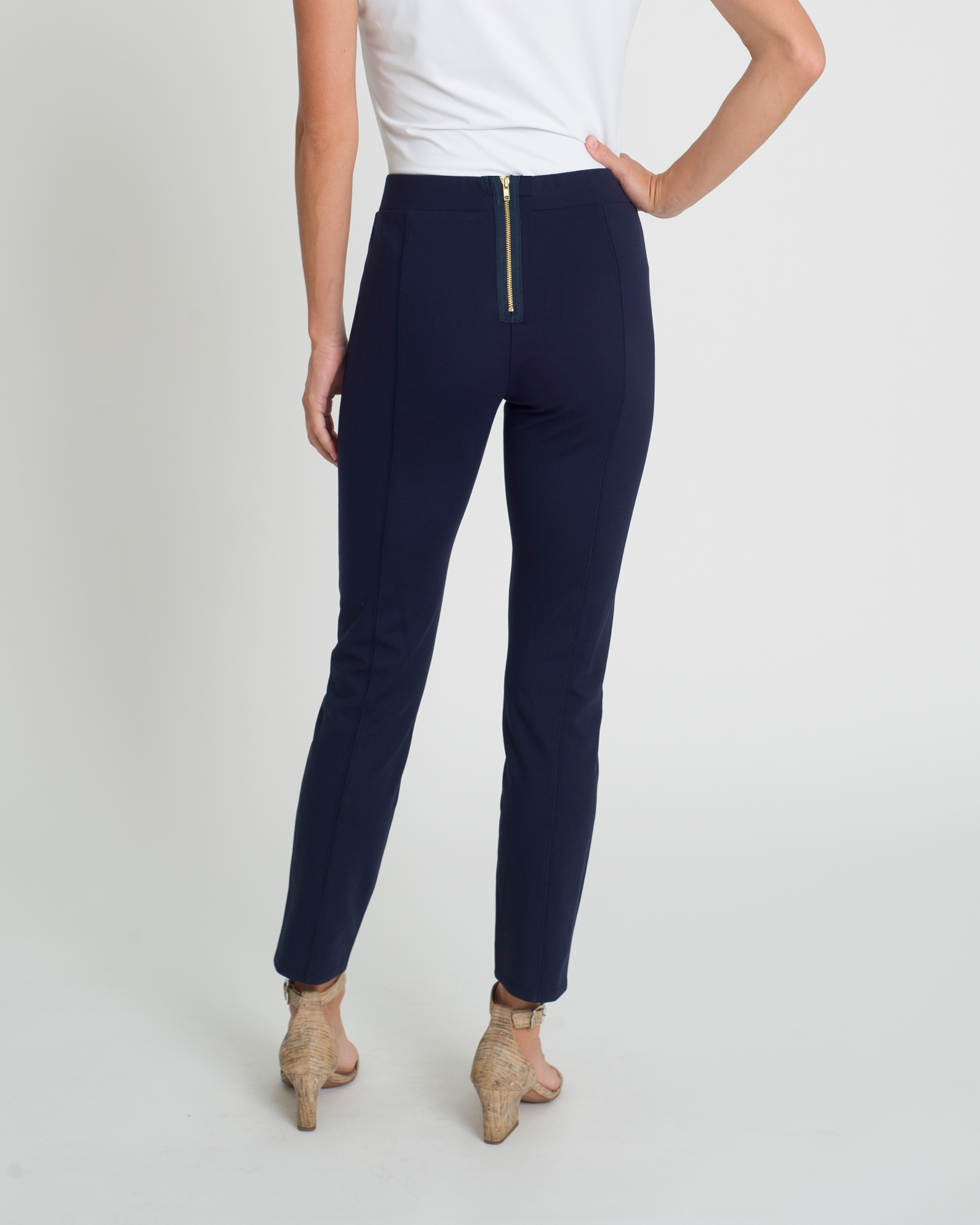 Olivia Ankle Pant - Ponte Knit