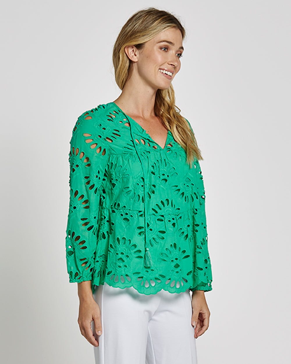 Alva Top - Cotton Eyelet